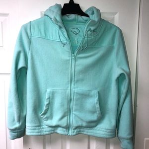 Sea foam green fleece jacket